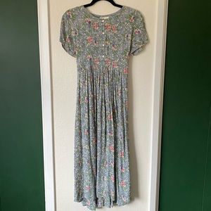Vintage Nina Piccalino Short Sleeve Mid Calf Dress